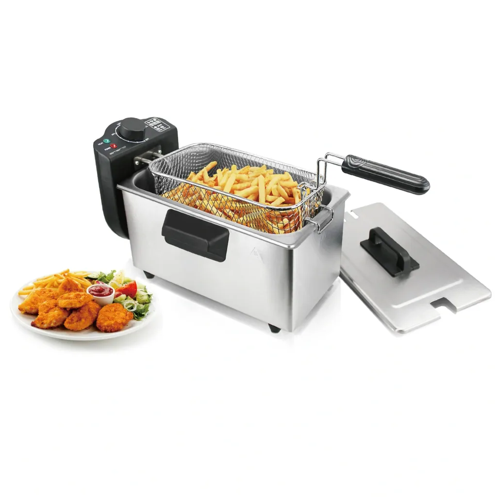 Kaltzonen-Fritteuse "DF-120482.6", Edelstahl, 3 Liter