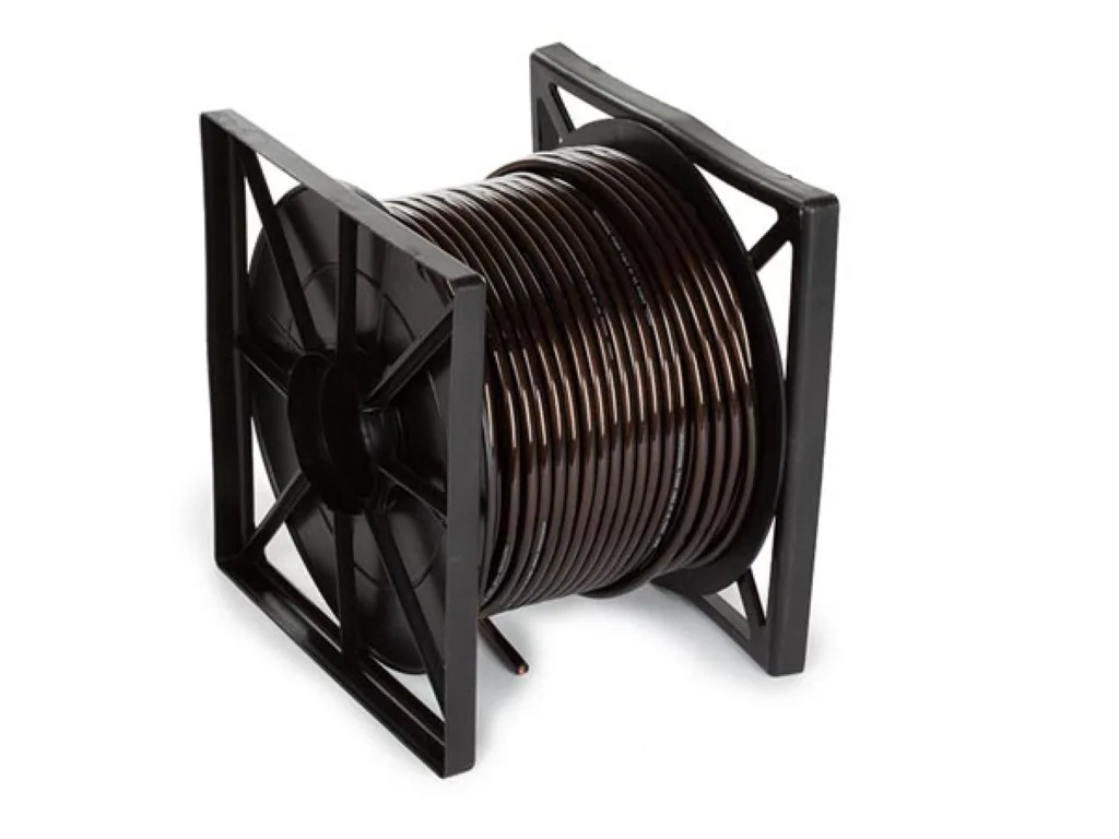 Stromkabel, transparent schwarz, 100 m, PVC-Isolierung, hohe Spannungsfestigkeit