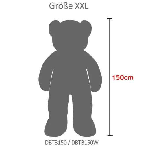 Großer Teddybär zum Knuddeln - Weiß - 5ft XXL
