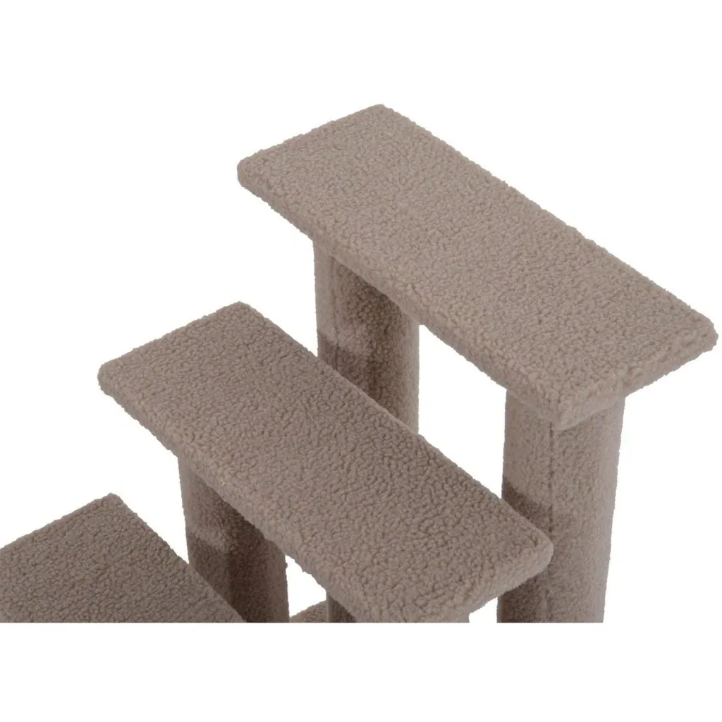 Tiertreppe Katzentreppe Hundetreppe 4 Stufen Hellbraun