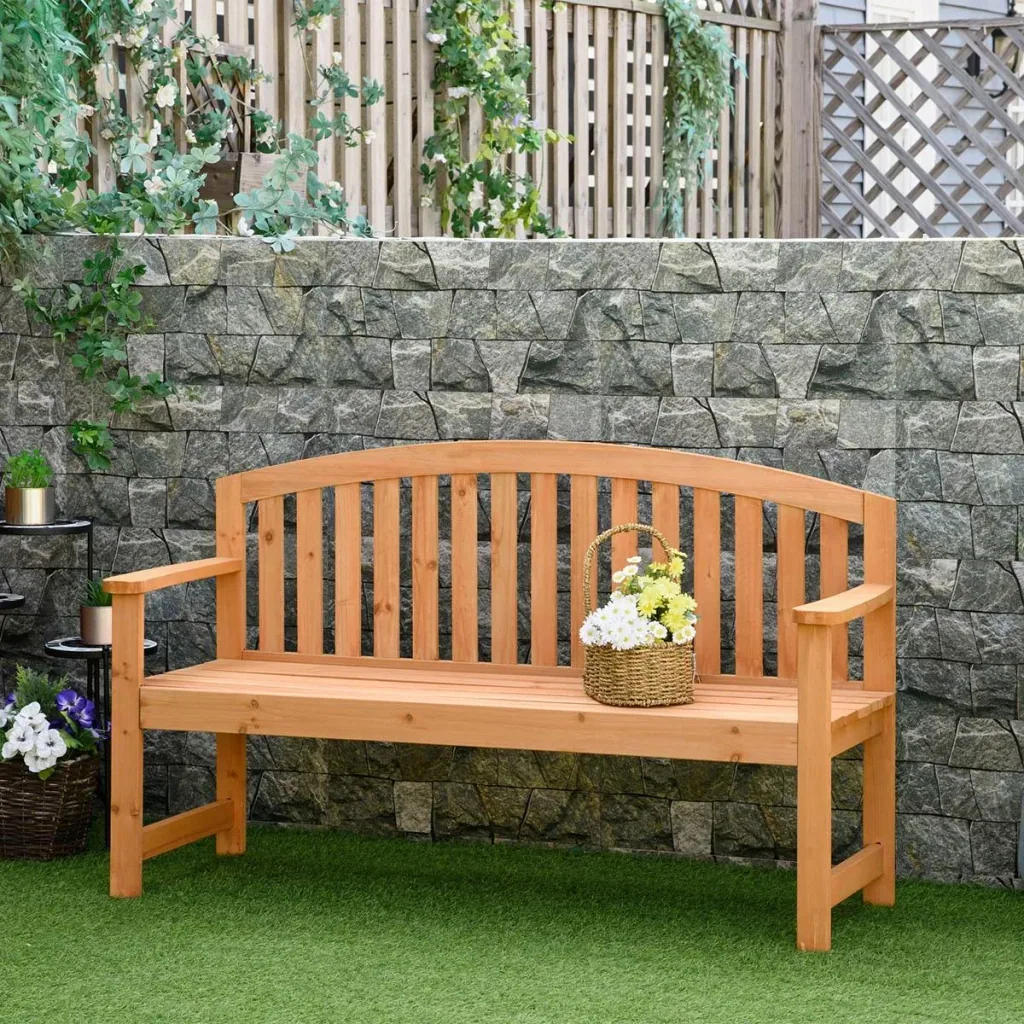 3-Sitzer Gartenbank Holz bis 320kg 140 x 50 x 85 cm