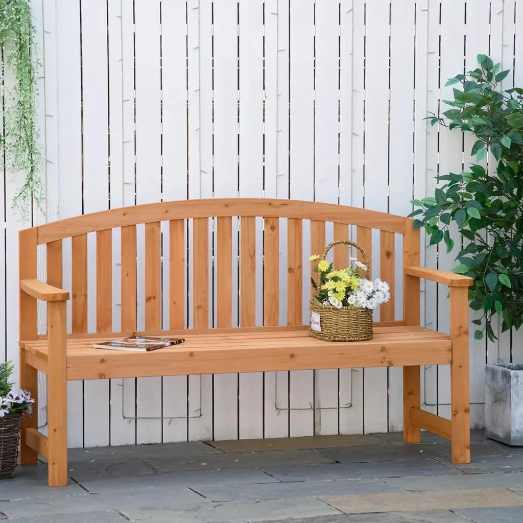 3-Sitzer Gartenbank Holz bis 320kg 140 x 50 x 85 cm
