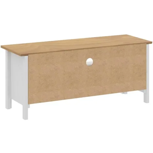 TV-Schrank Hill Range 110x40x47 cm Kiefer massiv weiß