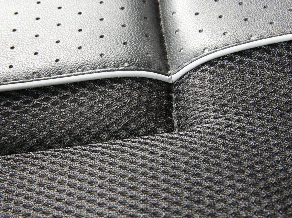 Premium Sitzauflage, Lederlook schwarz