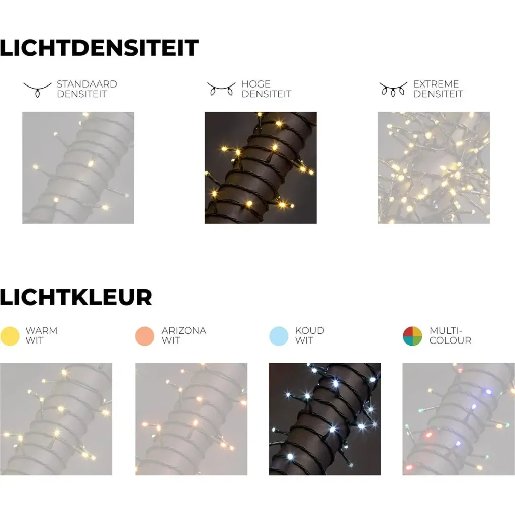 Vellight Weihnachtsbeleuchtung - 40m - 600 LEDs - Weiß - Innen & Außen