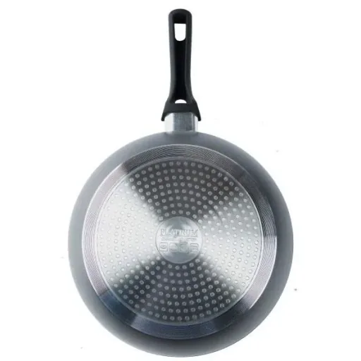 Platinium Bratpfanne / Wokpfanne / Pan - 28cm - Glasdeckel - Induktion - Marmorbeschichtung - Kratzfest
