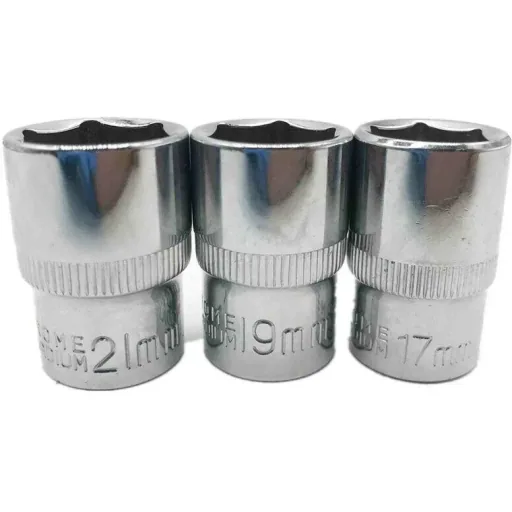 Werkzeug 1/2 Zoll Drehmomentschlüsselsatz im Koffer - 17, 19, 21 mm - 12,7 cm Länge