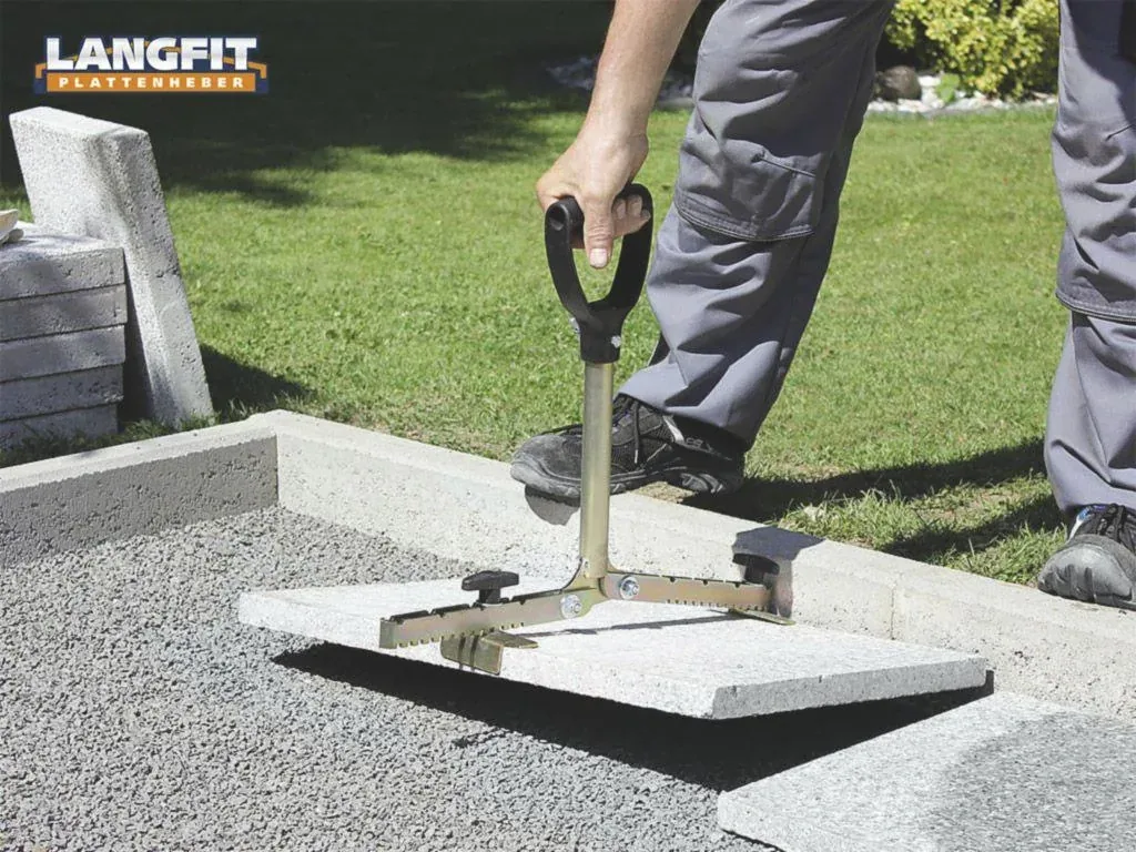 Plattenheber mit extra langem Griff 30 - 62 cm