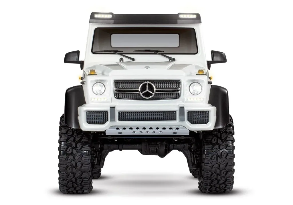 Mercedes-Benz G63 AMG 6x6 RTR ohne Akku/Lader inkl. Licht 1/10 6WD Scale-Crawler Brushed weiß