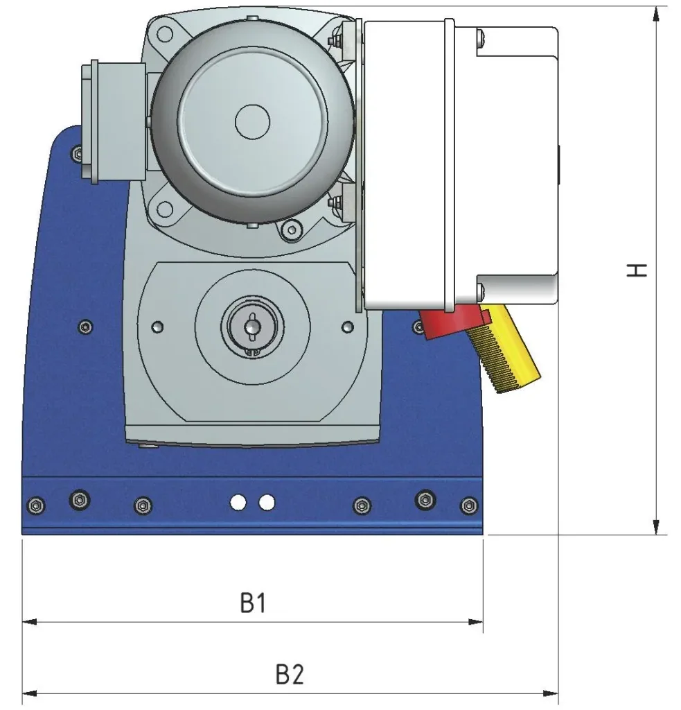 Elektro-Seilwinde PFW-C 250 einsatzfertig, max. 250 kg (1. Lage), 400V, 50 m Seil, IP55, Hubwinde für Materialtransport