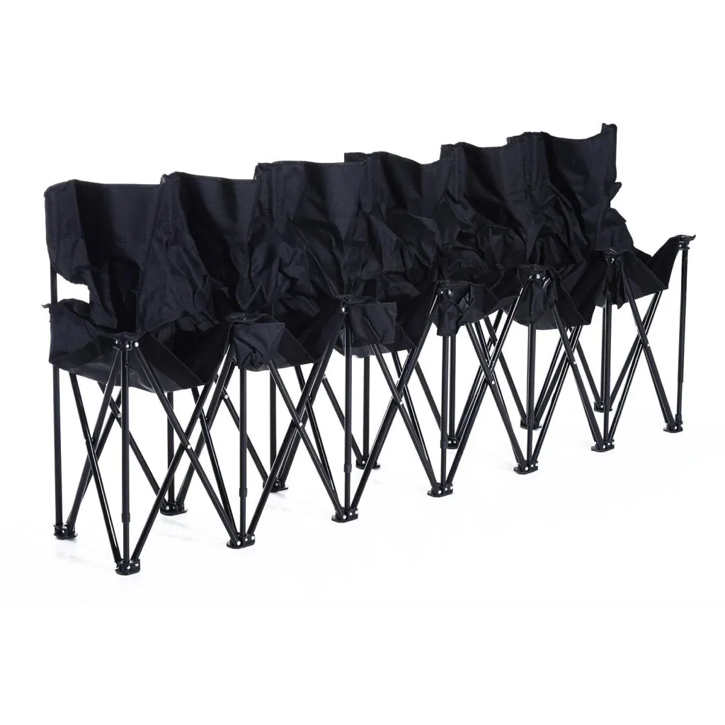Campingbank Faltbank 6-Sitzer mit Tragetasche schwarz