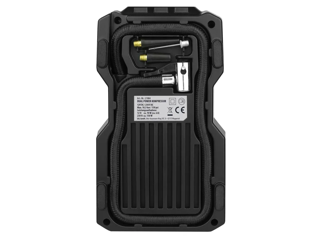 Dual Power Kompressor mit 12V und 230V Anschluss
