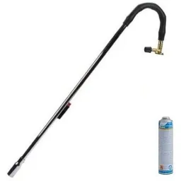 Eurom Unkrautbrenner - mit Piezo + viermal 600 ml. Gasflaschen