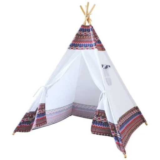 Tipi Zelt Farbe LED Multi / Weiß