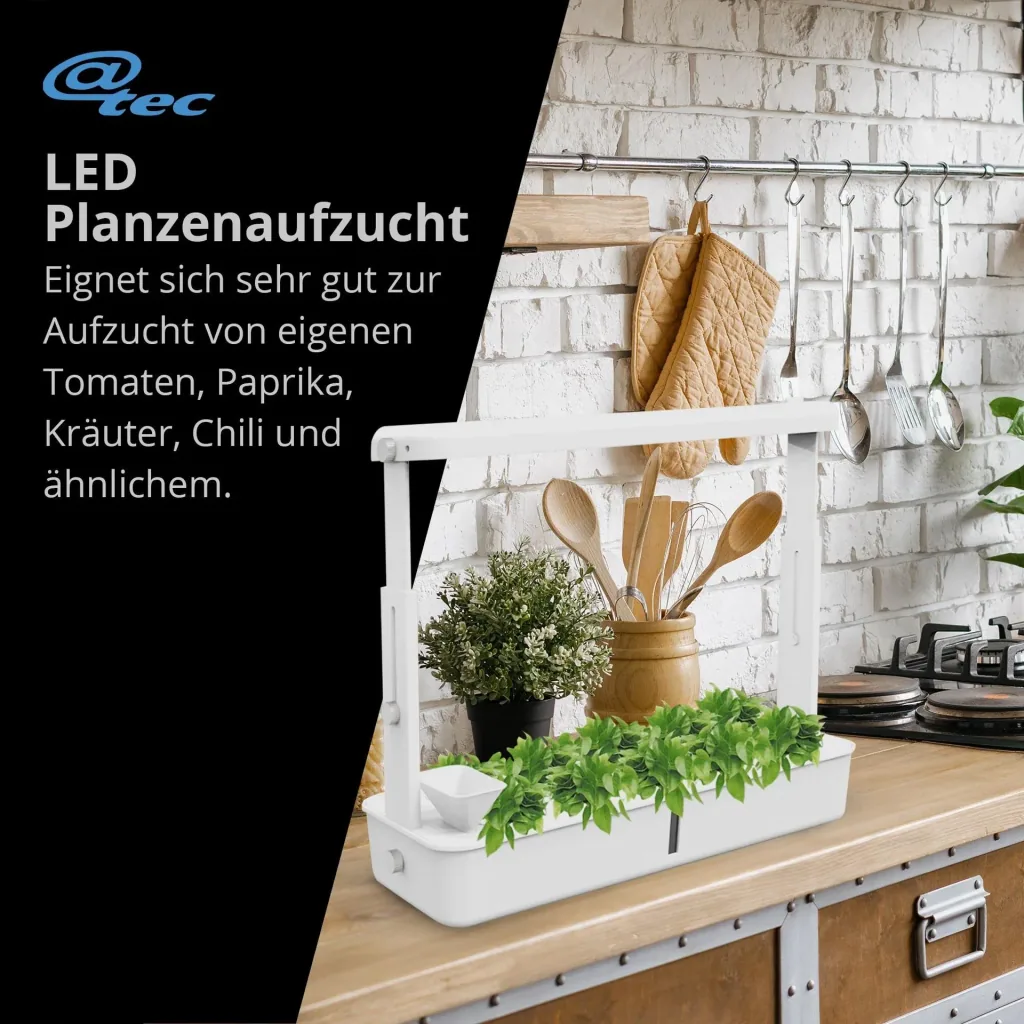 Pflanzenaufzuchtstation Zimmergewächshaus LED
