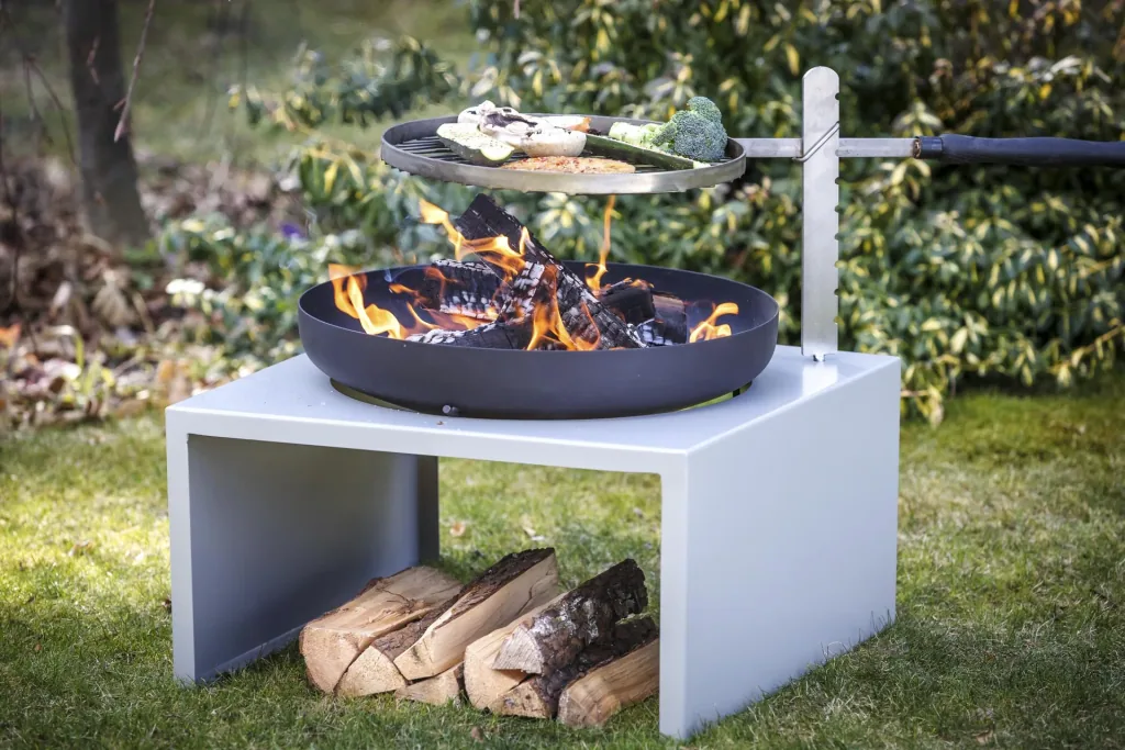 Feu du Jardin Feuerschale MODERNE silber