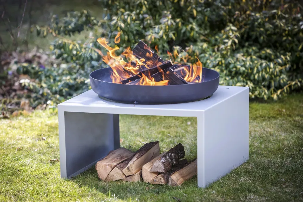Feu du Jardin Feuerschale MODERNE silber