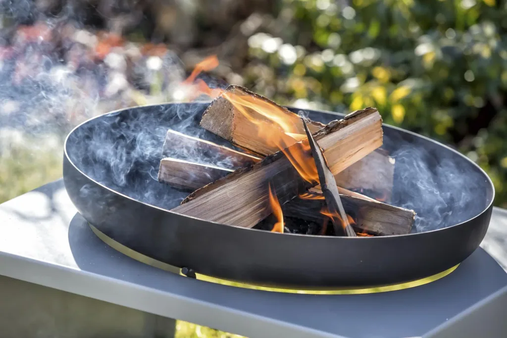 Feu du Jardin Feuerschale MODERNE silber