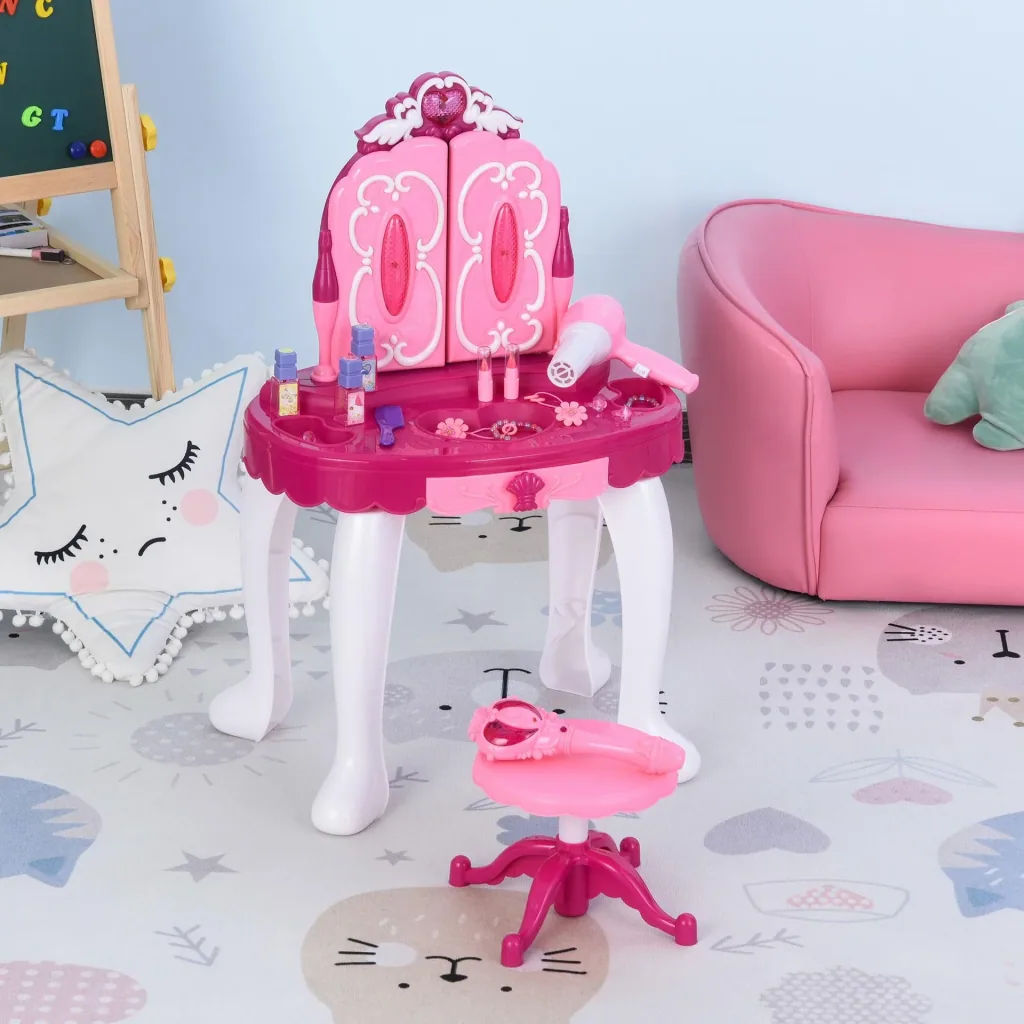 Kinderschminktisch mit Spiegel und Musik