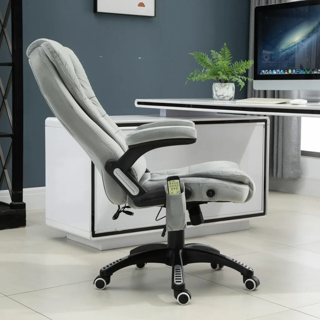 Drehstuhl mit Massagefunktion, grau