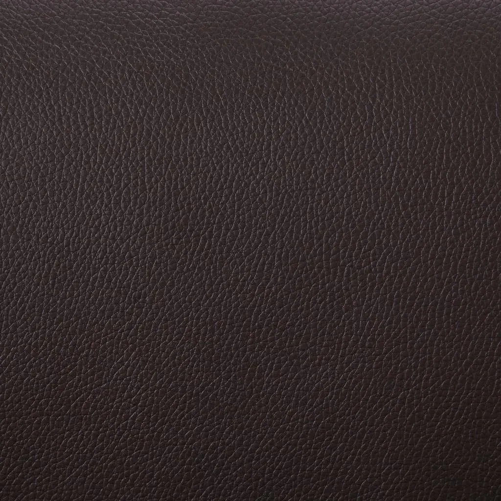 Massagesitz verstellbar mit Fußhocker Kunstleder braun