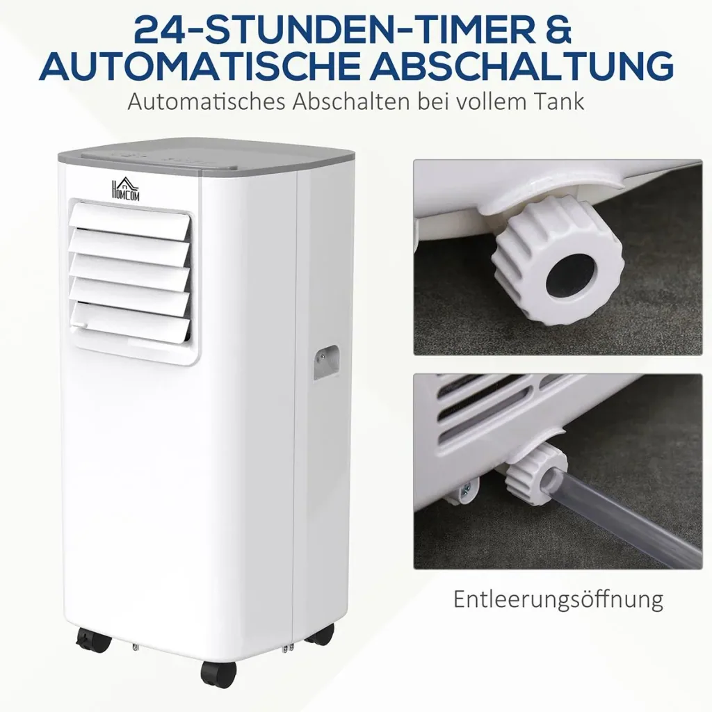 4in1 Klimagerät mit Fernbedienung weiß, grau