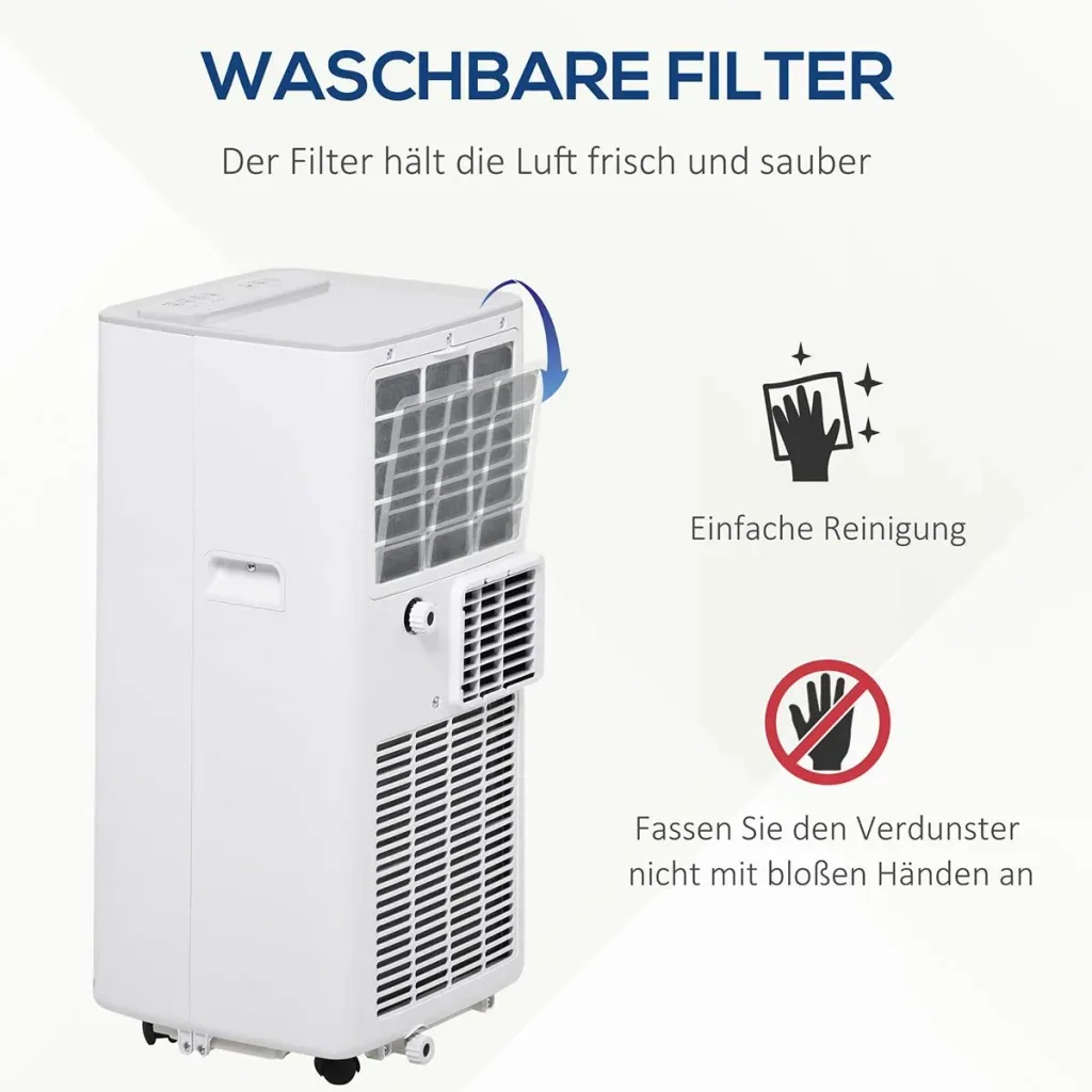 4in1 Klimagerät mit Fernbedienung weiß, grau