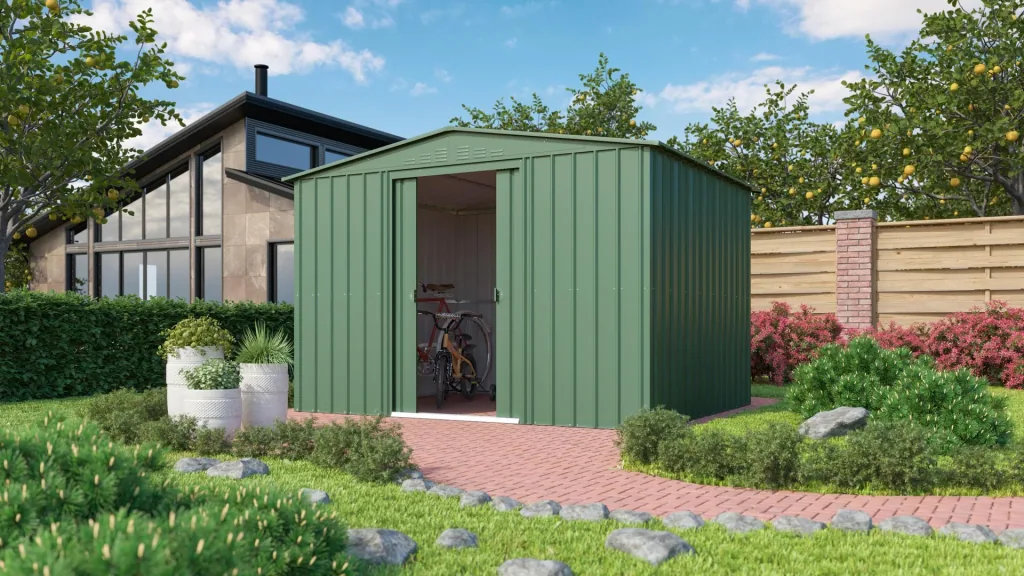 Gerätehaus Gartenmanager Dream 1010, jade
