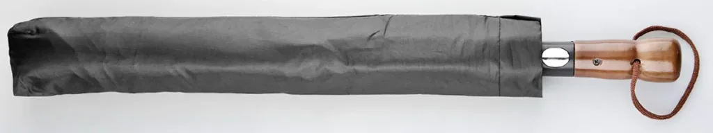 Sturm-Regenschirm "Kyrill", Schwarz/ Silberfarben