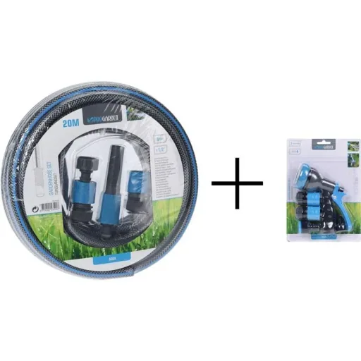 Regentonne Tauchpumpe - ZI-RTP350 - 350W - 230V mit Gartenschlauch 20 und Düsensatz