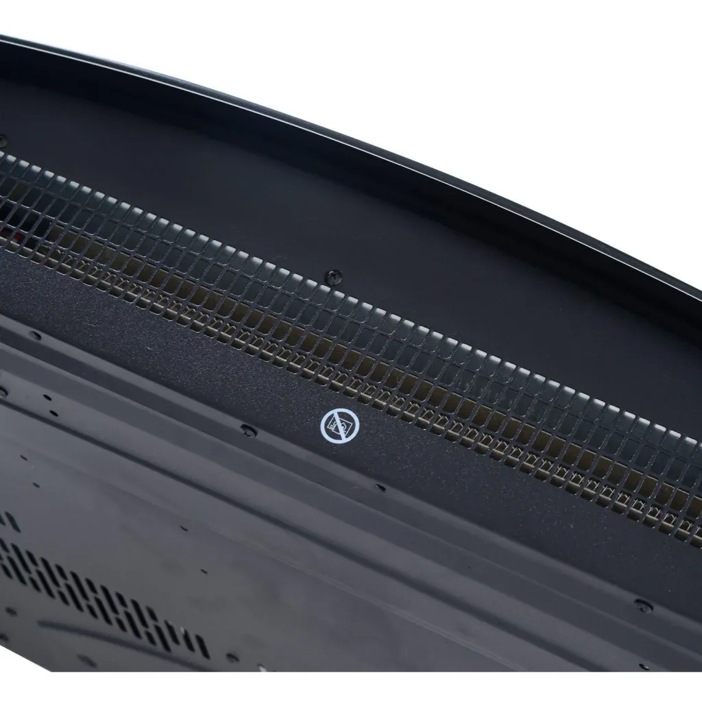 Elektrokamin Wandkamin 1800 Watt LED Fernbedienung Schwarz