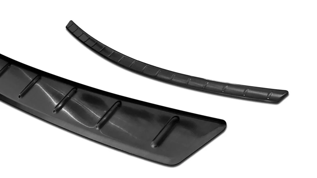 Edelstahl Ladekantenschutz, Mercedes C Klasse Coupe II C205 AMG, C43, C63,2019> - graphite/black. Gebürstet