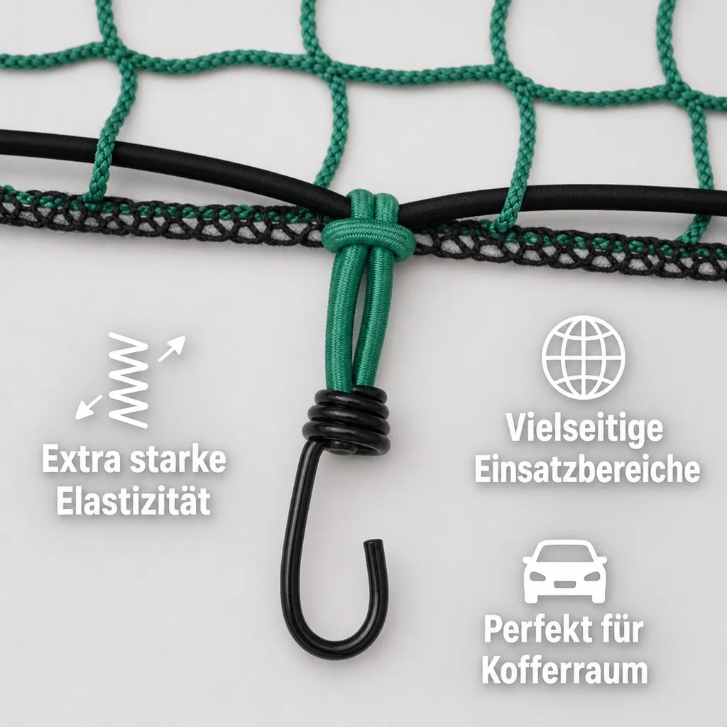 Gummispanner für Ladenetze, Planen u. zur Gepäcksicherung, 6 Stück