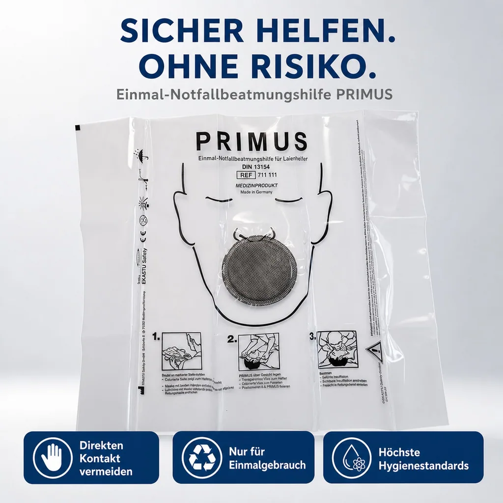 Einmal-Notfallbeatmungshilfe "PRIMUS"