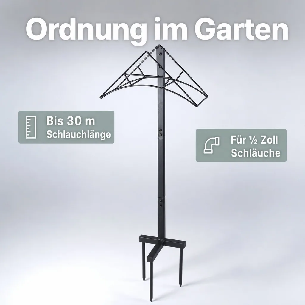 Mobiler Gartenschlauchständer
