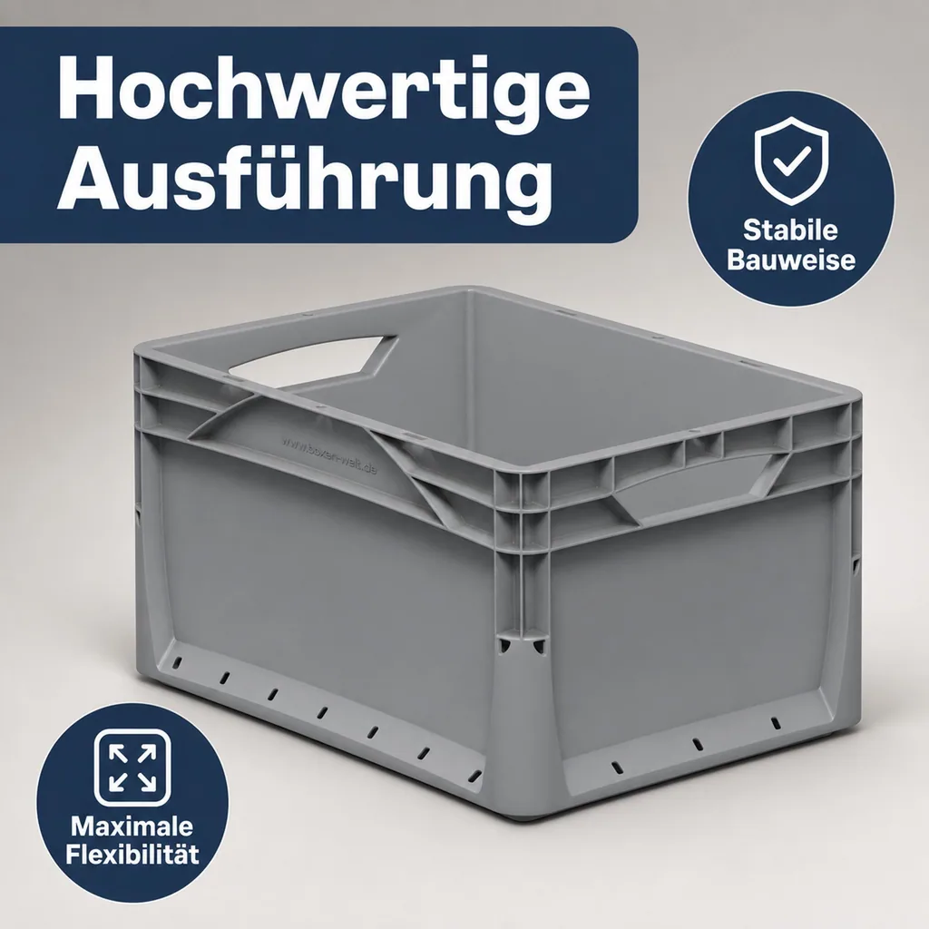 Eurobox 40x30x22cm grau 20l