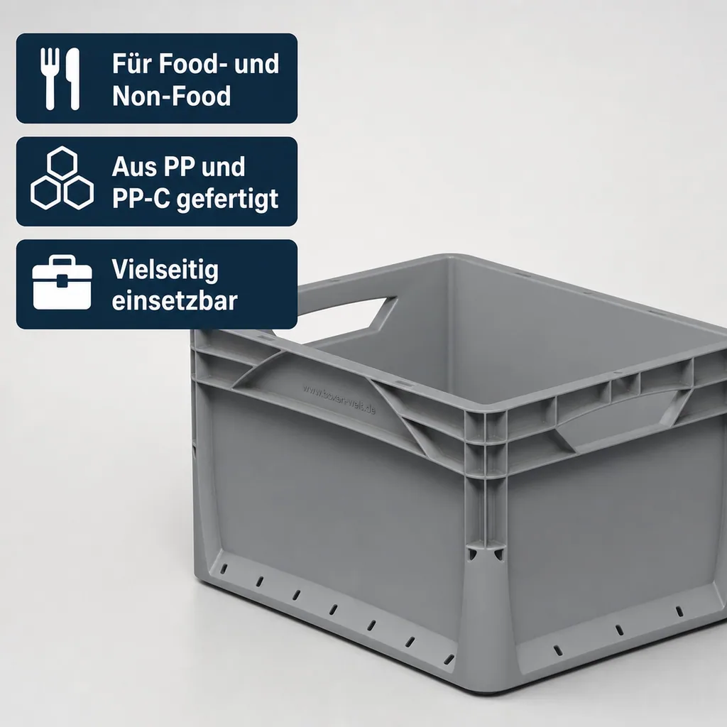 Eurobox 40x30x22cm grau 20l