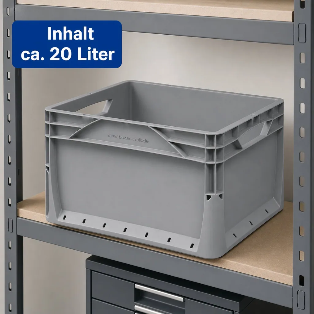 Eurobox 40x30x22cm grau 20l
