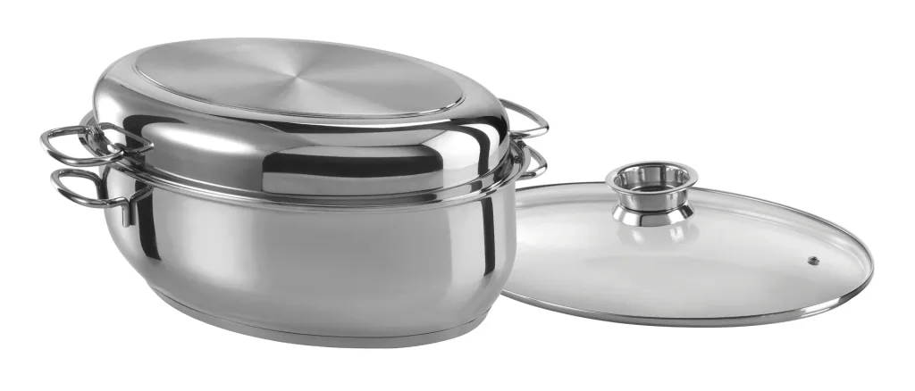 Edelstahlbräter 28 cm, 3 in 1
