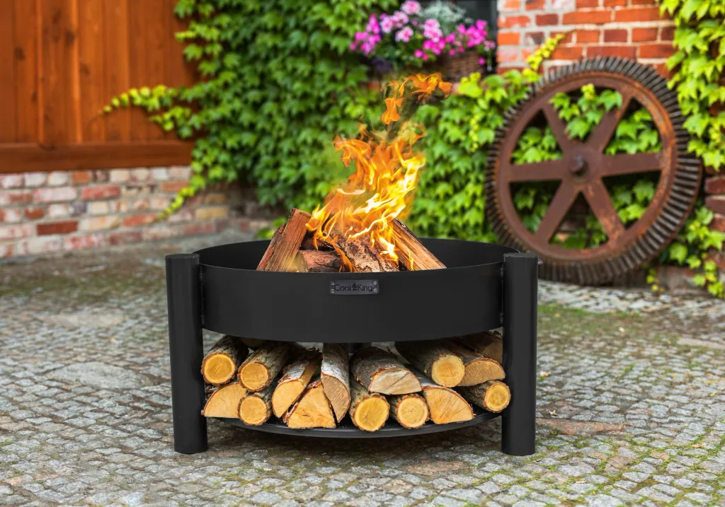 CookKing Feuerschale Montana 80, inklusive Holzlager