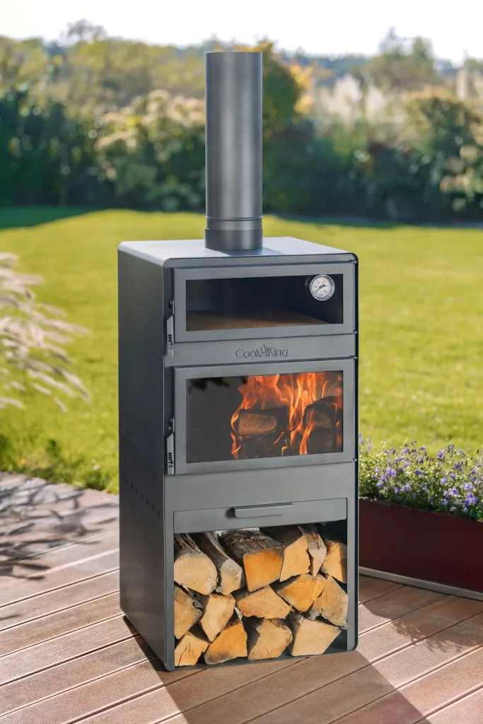 CookKing Terrassenofen Vento Plus, inklusive Pizzaofen