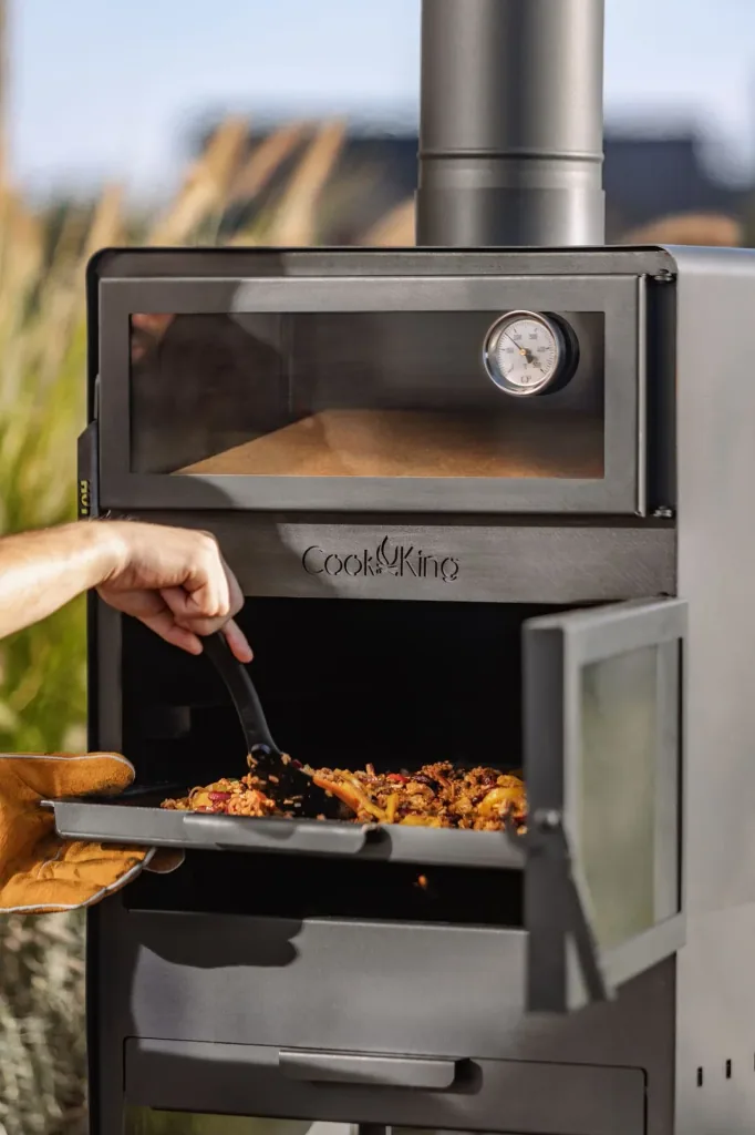 CookKing Terrassenofen Vento Plus, inklusive Pizzaofen