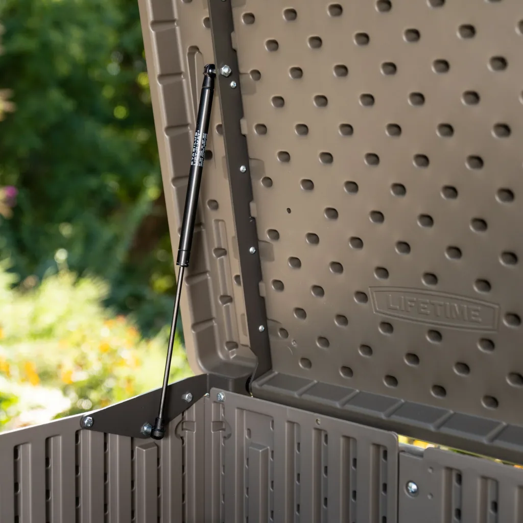Lifetime Mülltonnenbox grau/braun