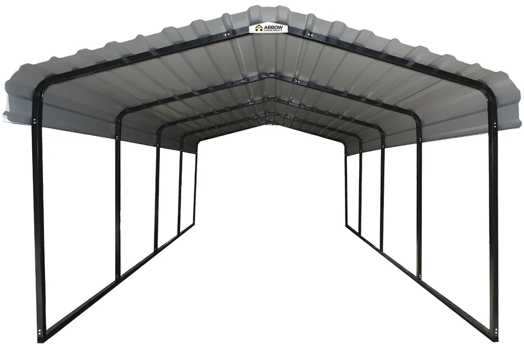 Stahlcarport Rom 602 x 370 cm , charcoal-grau