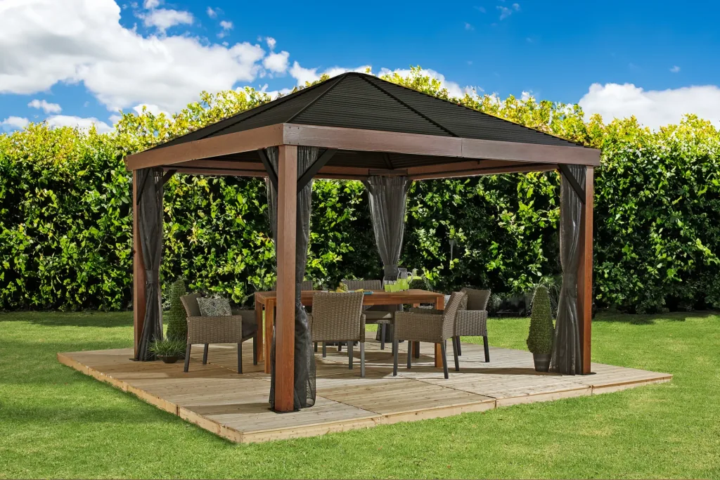 Sojag Pavillon Valencia 12x12 Holz-Edition