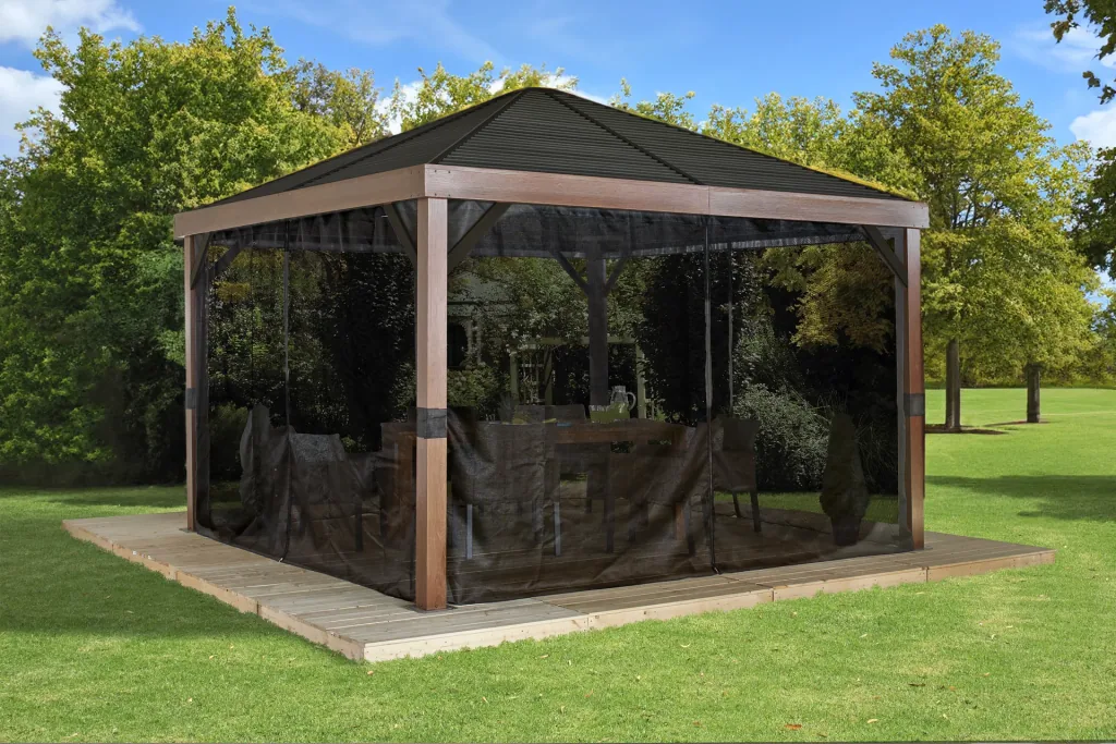 Sojag Pavillon Valencia 12x12 Holz-Edition
