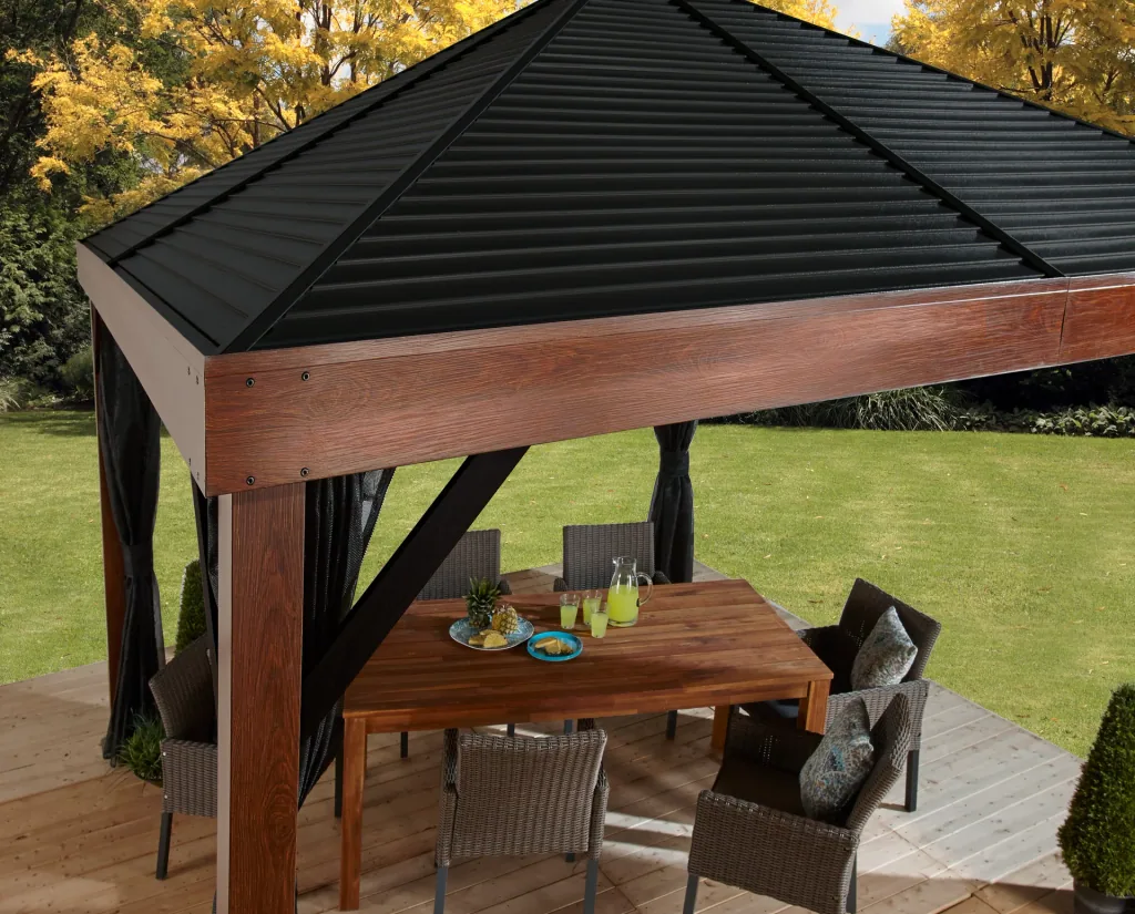 Sojag Pavillon Valencia 12x12 Holz-Edition