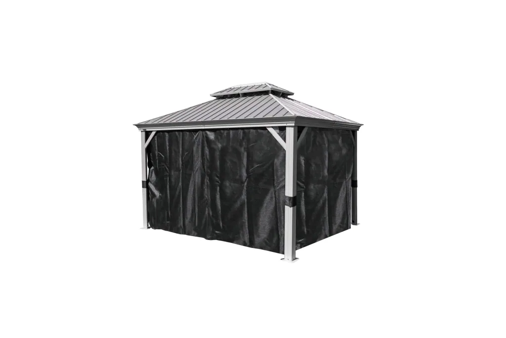 Sojag Vorhang-Set passend zum Pavillon Messina 12x16 champagner