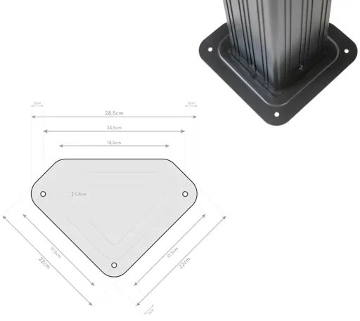 Sojag Vorhang-Set passend zum Pavillon Messina 12x16 champagner