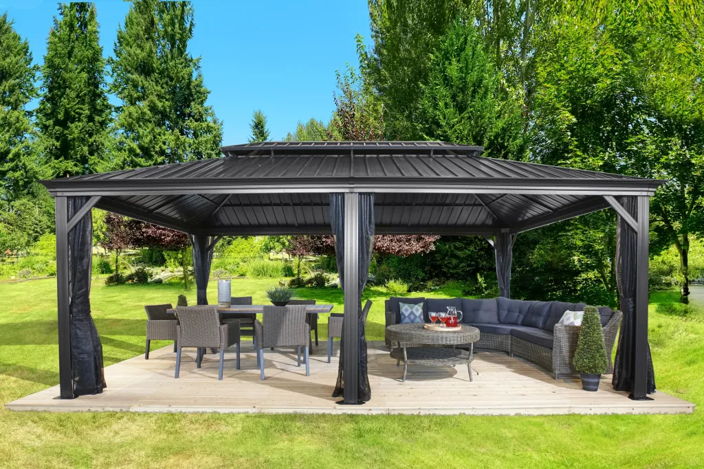 Sojag Vorhang-Set passend zum Pavillon Messina 12x20